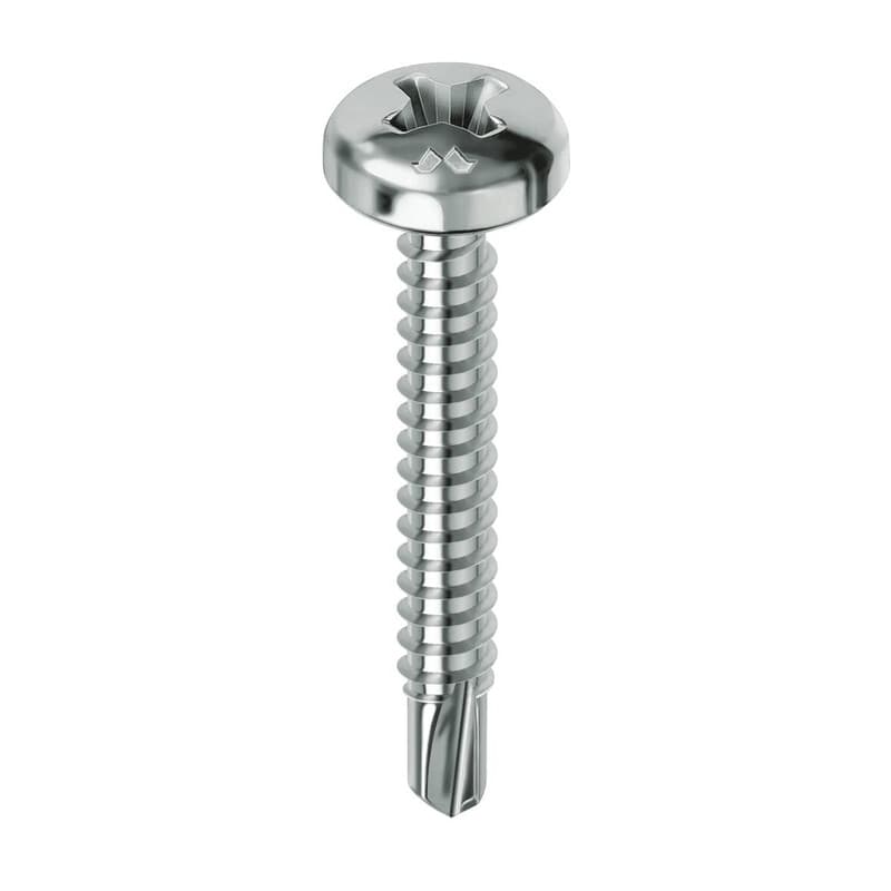 Vite Autoperforante TC 4,8 x 60 mm Zincato Bianca Drillex 2,0 Centinaia - 2
