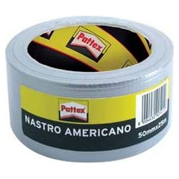 Pattex Nastro Americano Grigio 50 Mmh. in Rotoli da 25 m Henkel 12 Pezzi - 2