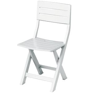 Sedia Resina Gilda Pieghevole Bianco 4 Pezzi - 2