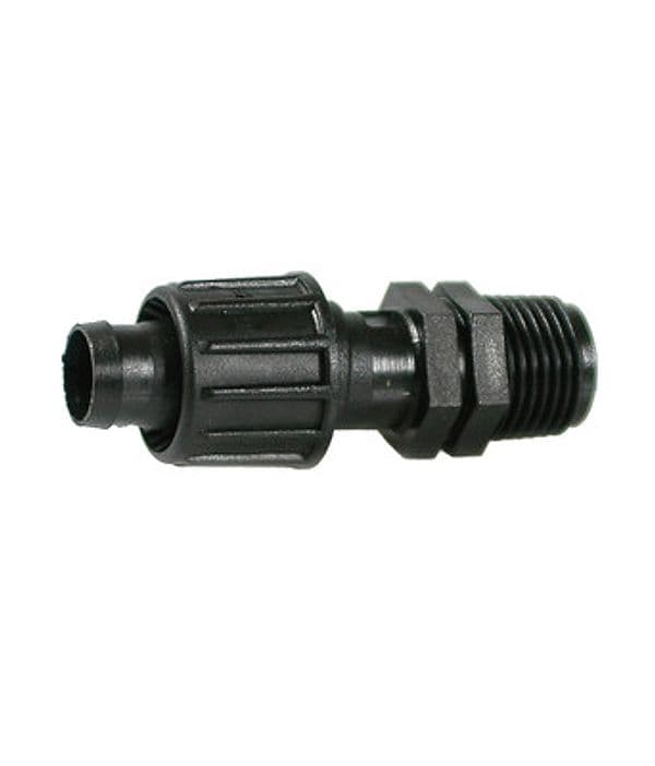 Raccordo 852 D 16 mm x 1/2 M Pl Ala Gocc Piat Irritec 5 Pezzi - 2