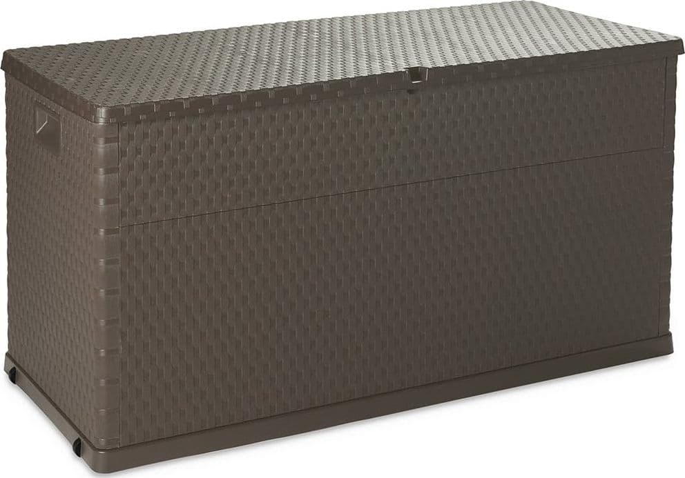 Baule Multiuso da Esterno in Resina Effetto Rattan 420 Litri con Ruote - 2