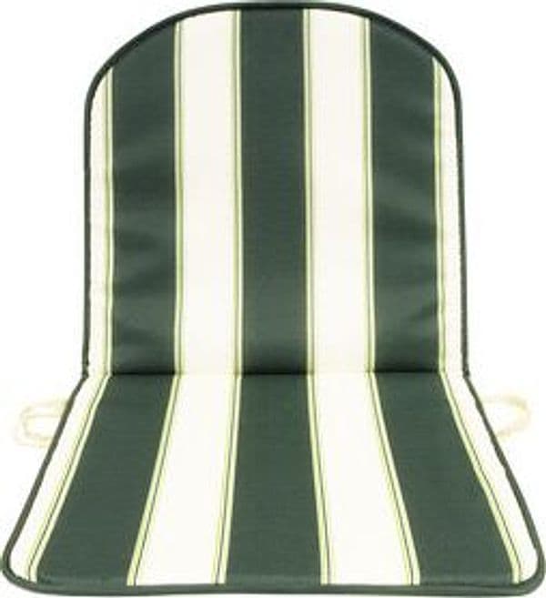 Cuscino Schienale Basso Double Rigato Verde Gemitex 8 Pezzi - 2