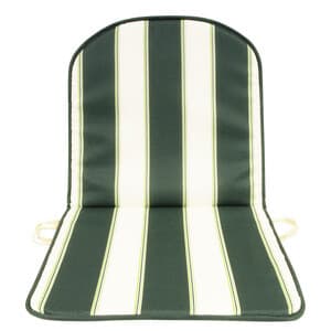 Cuscino Schienale Basso Double Rigato Verde Gemitex 8 Pezzi - 2