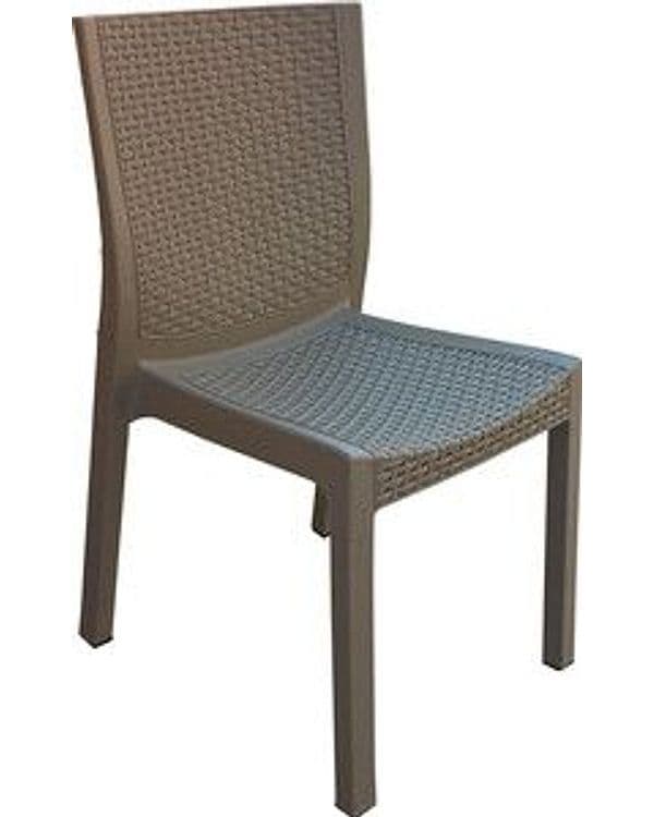 Sedia Resina Effetto Rattan Panarea Tortora Dimaplast 2000