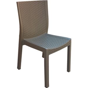 Sedia Resina Effetto Rattan Panarea Tortora Dimaplast 2000 - 2