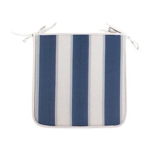 Cuscino Panarea 39 x 39 x 2 cm Rigato Blu Gemitex 4 Pezzi - 2