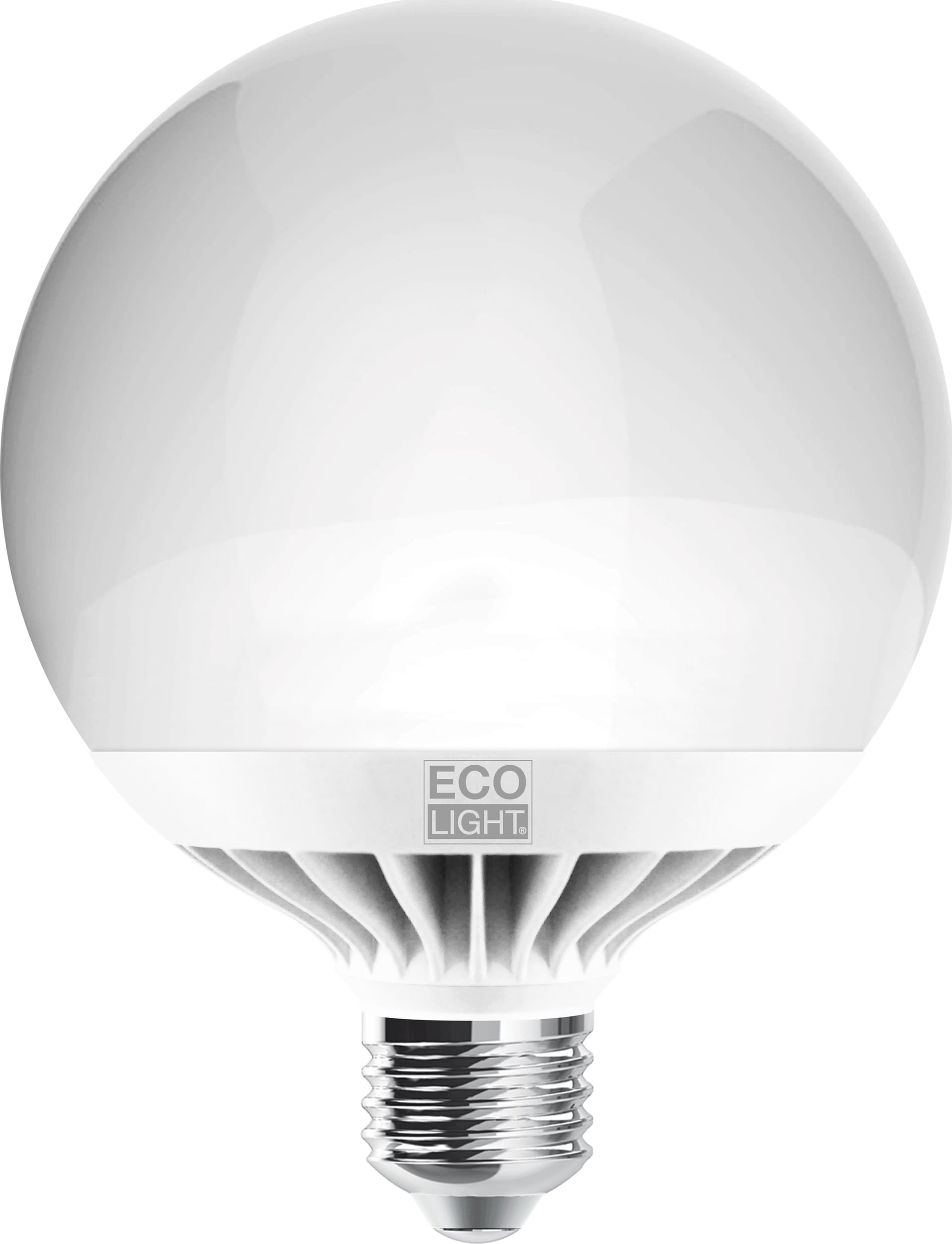 Lampada a LED Globo E27 Luce Naturale 15 W 5 Pezzi Ecolight - 2