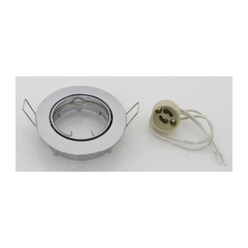 Faretto Incasso Orientab per LED GU10 Cromo 5 Pezzi - 2