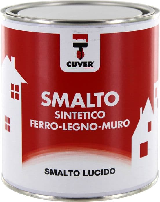 Smalto Cuver 0,750 l Marrone N.77 Colorificio I.co.ri.p 6 Pezzi - 2