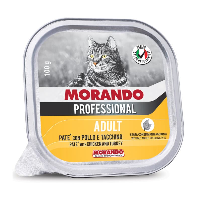 CIBO GATTO MORANDO VSC 100 G PATE POLLO TACCHIN- 32,0 pz - 2