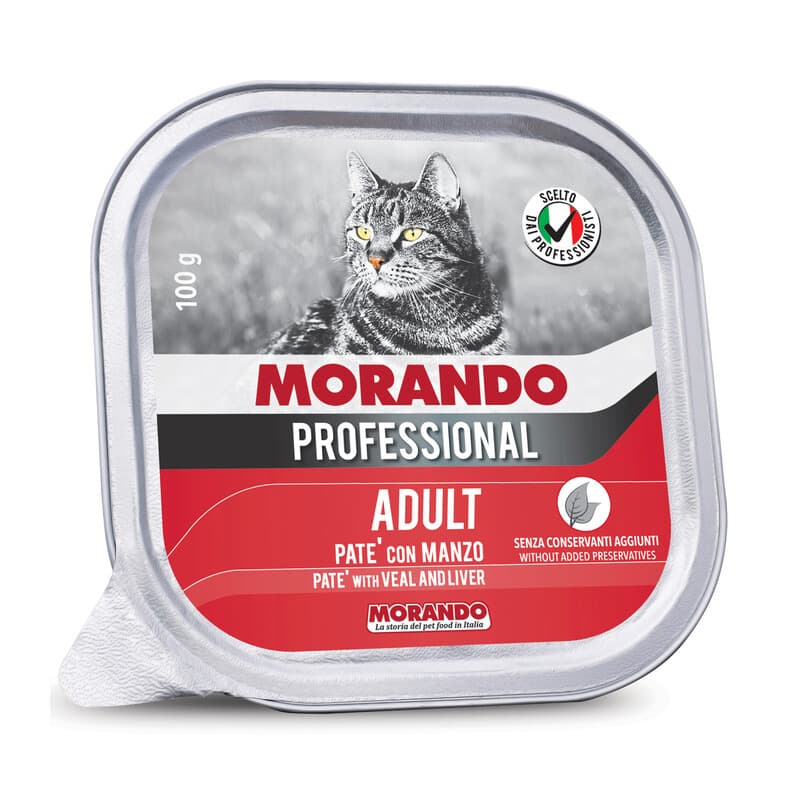 Cibo Gatto Morando Vsc 100 g Pate Manzo 32 Pezzi - 2