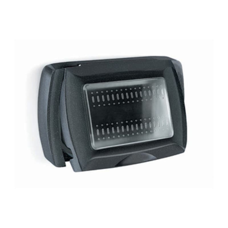 Placca Life Box System per Esterno IP55 Nero 3P Elettrocanali - 2