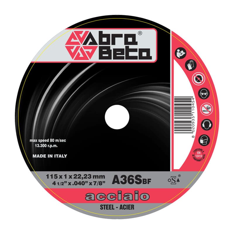 Abrabeta Disco per Ferro Ø 115 x 1,0 mm 50 Pezzi - 2