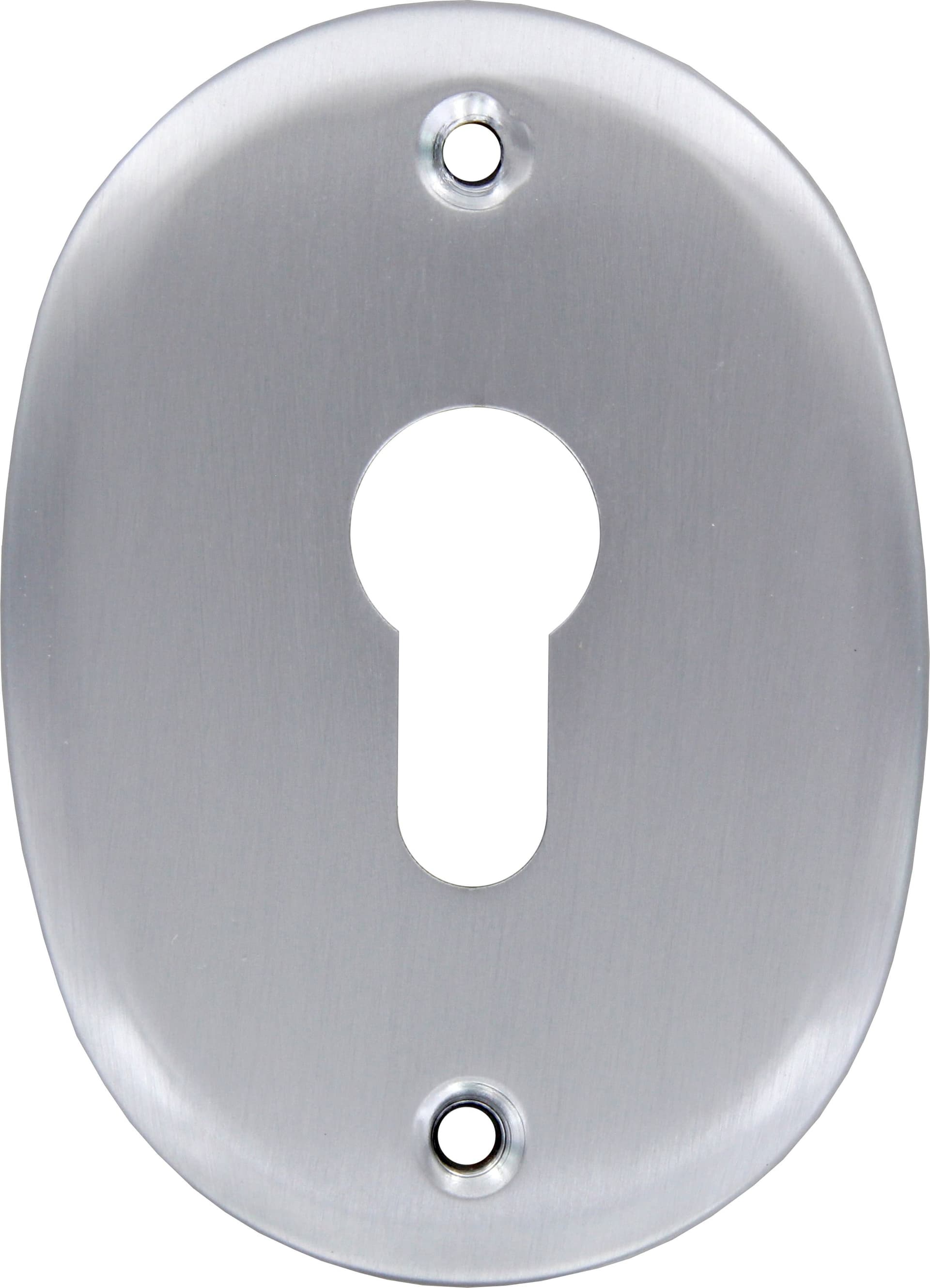 Bocchetta Profilo Europeo F0232 con Fori Cromo Sat 2 Pezzi - 2