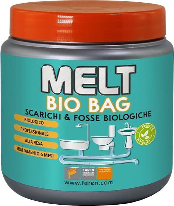 Melt Bio Bag x Scarichi e Fosse Biologiche Gr. 300 12 Pezzi - 2