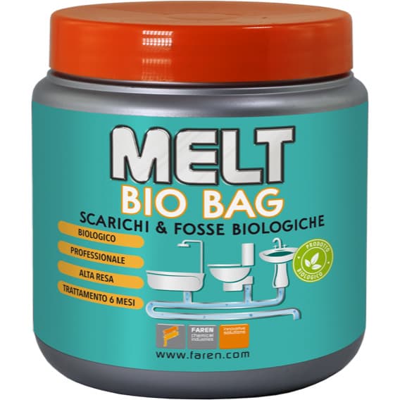 Melt Bio Bag x Scarichi e Fosse Biologiche Gr. 300 12 Pezzi - 2