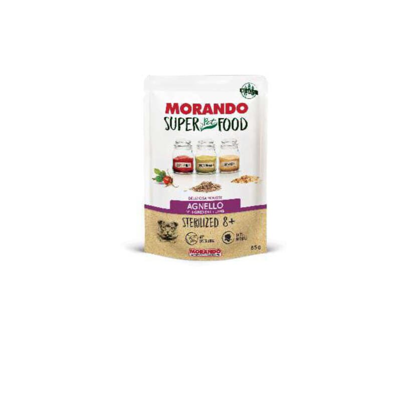 Cibo Gatto Morando Superfood 85 g 8 e Steril Agnel 24 Pezzi - 2