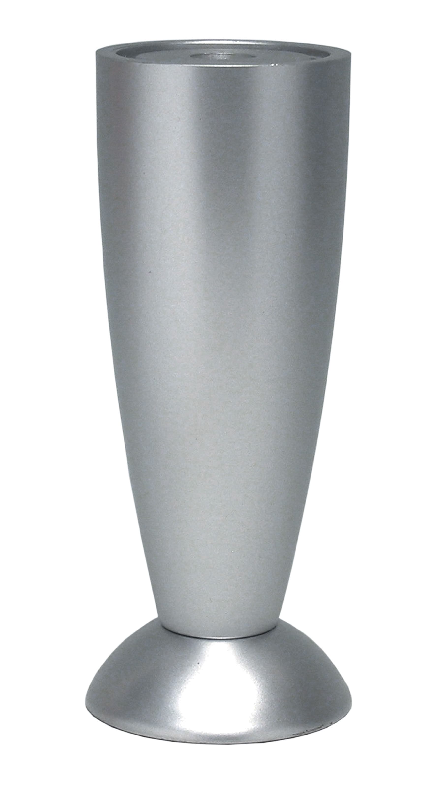 Piedino Regolabile ABS 120 mm B0229 Alluminio Gs Plast 5 Pezzi - 2