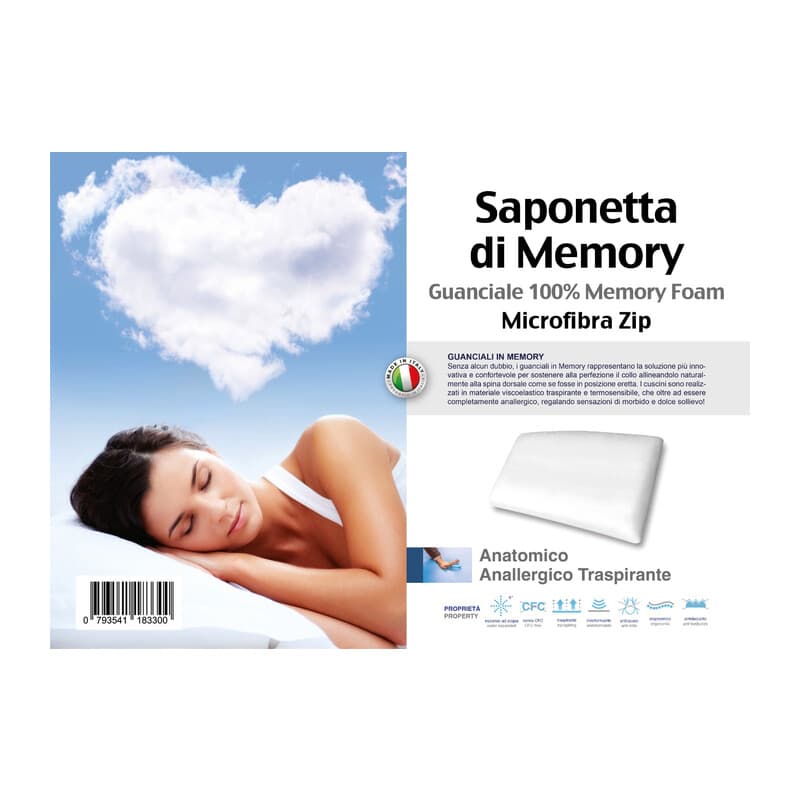 Guanciale Memory Foam Saponetta H 13 - 2