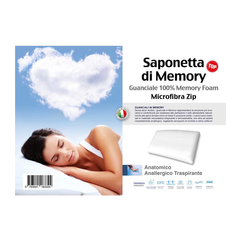 Guanciale Memory Foam Saponetta H 15 - 2