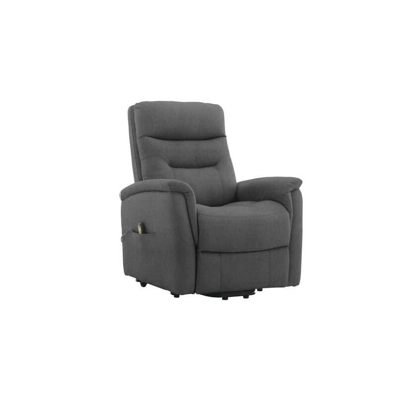Poltrona Recliner Soft Due Motori Tessuto Grigio - 2