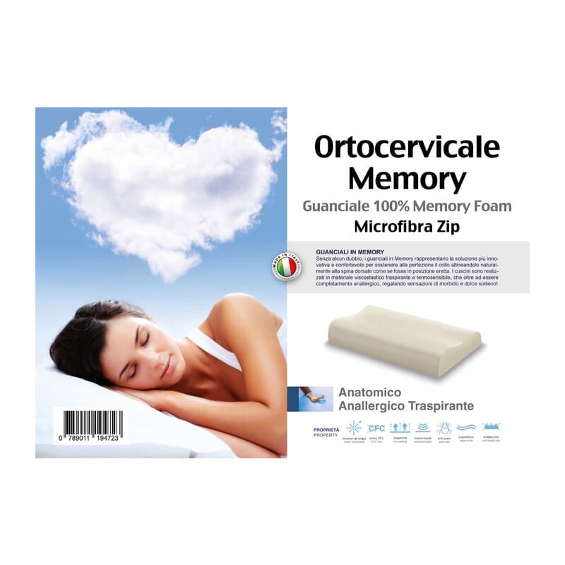 Guanciale Memory Foam Ortocervicale Onda H 11 x 13 - 2