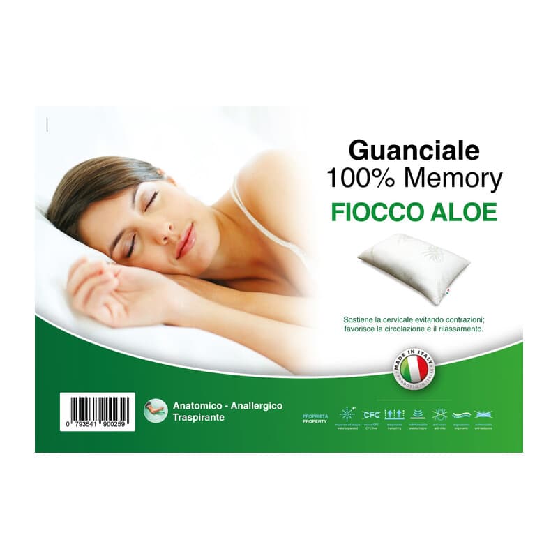 Guanciale Fiocco di Memory Aloe - 2