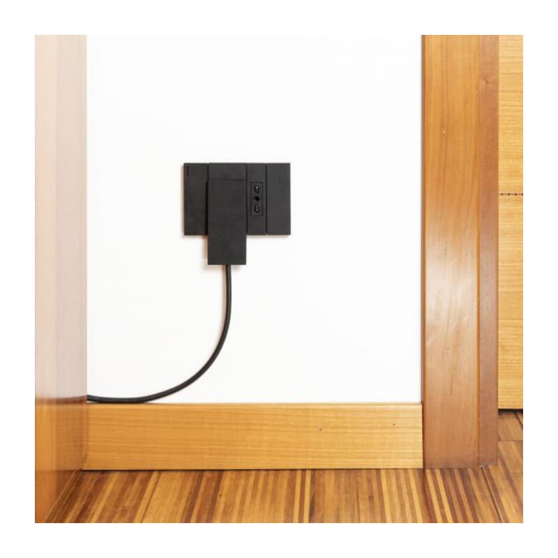 Fme 80.151 Spina Salvaspazio Schuko Clock Nero - 2