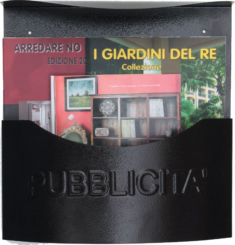 Porta Pubblicita in Lamiera con Tetto Tipo Marsupio 5 Pezzi - 2
