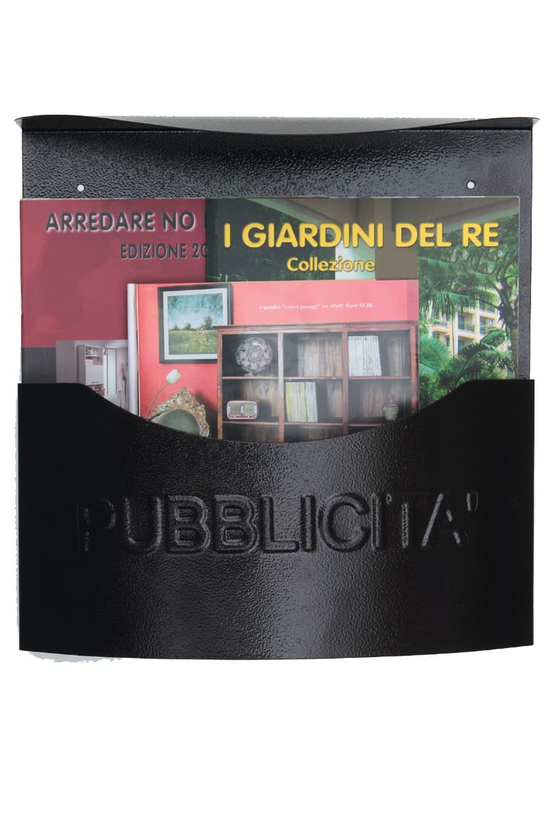 Porta Pubblicita in Lamiera con Tetto Tipo Marsupio 5 Pezzi - 2
