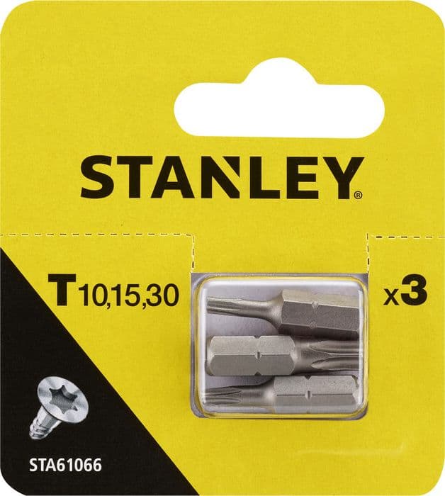 Piranha Stanley STA61066 X61066 3 Inserti MM.25 Tx 10 15 30 - 2