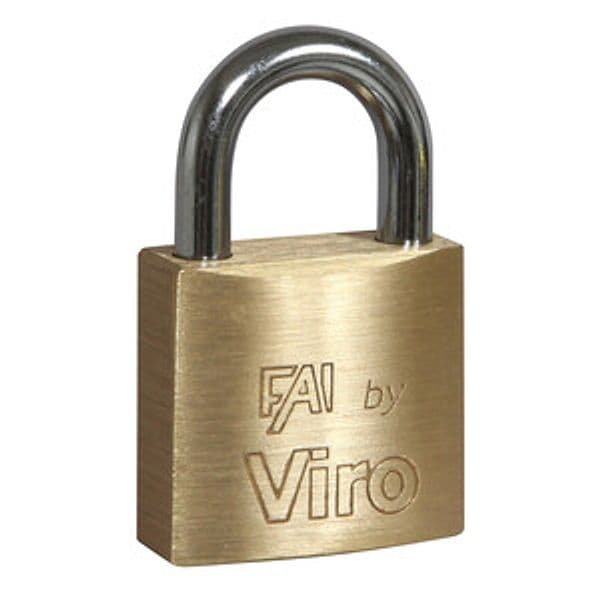 Lucchetto Rettangolare 30 mm Viro 553 Fai 12 Pezzi - 2