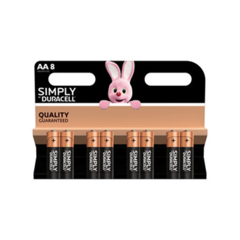 Duracell Simply Alcalina Stilo MN1500 Duracell 12 Blister 8 Pezzi - 2