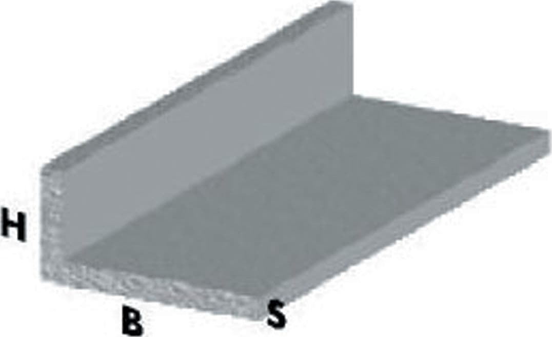 Profilo Argento H 100 cm Elle 15 x 10 x 1 mm Arcansas 5 Pezzi - 2