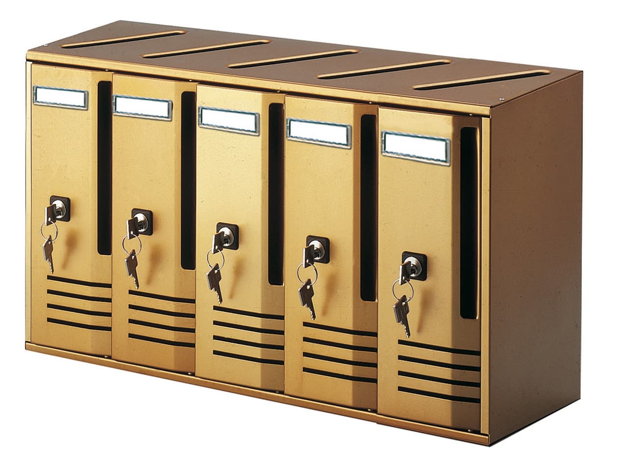 Cassetta Postale Alubox Cubo C5 52 x 17,5 x 30 Bronzo - 2