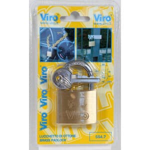 Lucchetto Ott Rettangolare 25 mm Viro Bl 552.7 12 Pezzi - 2