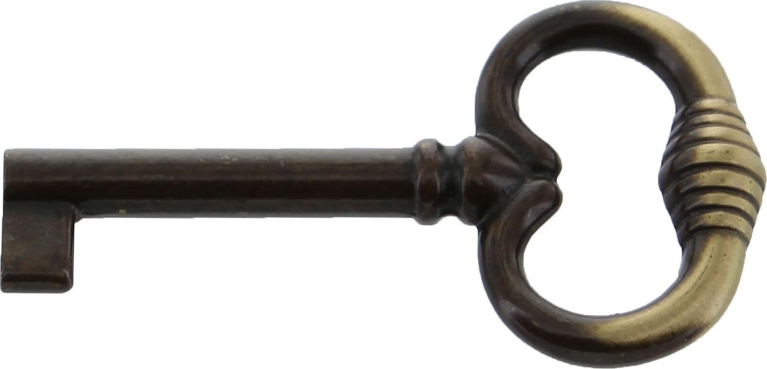 Chiave per Mobili 33708 35 x 62 mm Bronzo Sfumato Metal Style 25 Pezzi