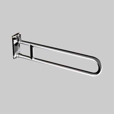 Barra di Sostegno Ribaltabile Acciaio INOX Satinato Cm 80 Made in Italy - 2