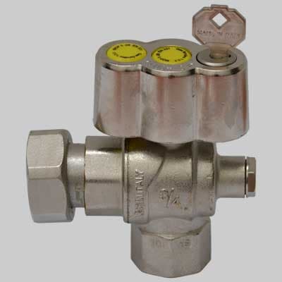Valvola a Sfera Gas Squadra Post Contatore ¾ x 1 Girevole F.i.v - 2