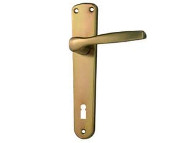 Maniglia Alu con Placca in Alluminio Bronzato 90 mm 1 Paio Cod 148139 - 2