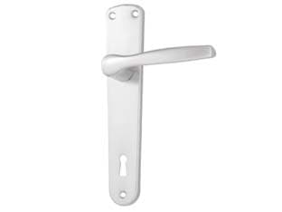 Maniglia Modello Alu con Placca in Alluminio Argento 90 mm 2 Cod 334396 - 2