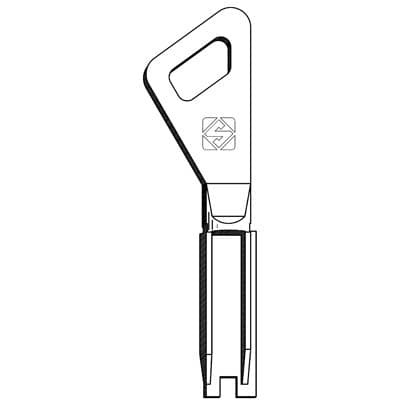 Chiave Piatta Fichet FT500 Silca Ottone Nichelato - 2