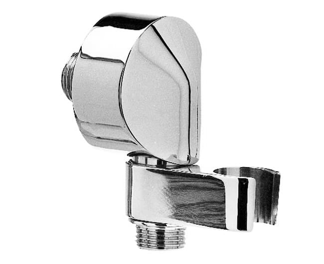 Presa Acqua Tonda a Muro C Supporto per Doccetta Ottone Cromato ½ Bossini - 2