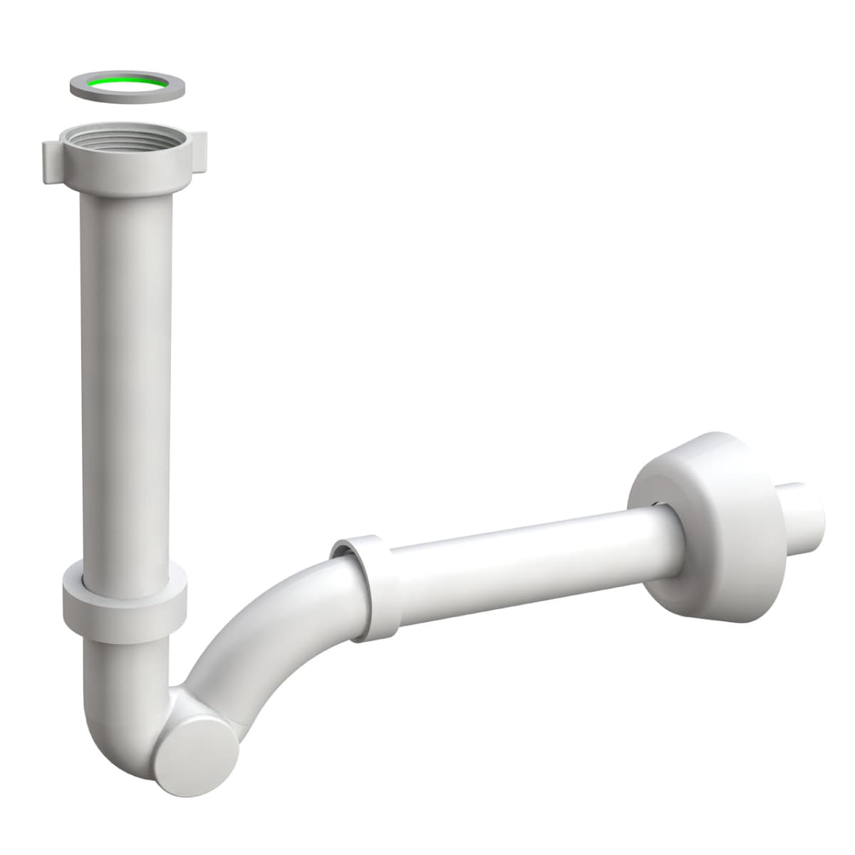 Sifone a Esse per Lavabo o Bidet 1¼ Ø 32 x 250 mm Bonomini - 2