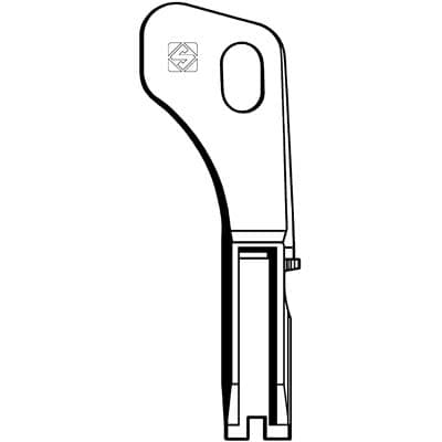 Chiave Piatta Fichet FT510 Silca Ottone Nichelato - 2