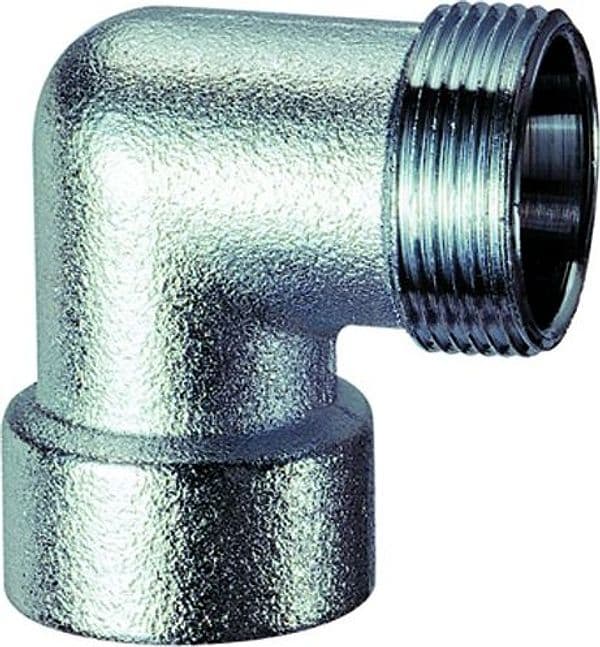 Raccordo Curvo Femmina Ottone Cromato 3/4 Ø 18 C Kit Rame M Far - 2