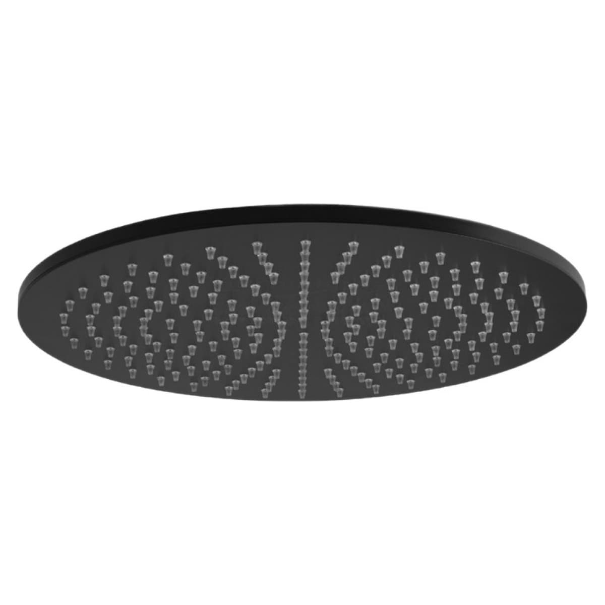 Soffione Tondo in Ottone Nero Opaco 1 Getto ?225MM Rubinetteria Paffoni - 2