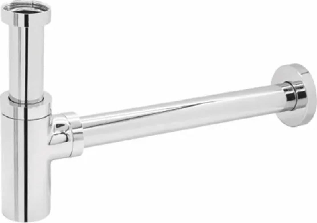 Sifone Tondo in Ottone Cromato Modello Visual Eco 11/4 x 32 mm Idroweb - 2