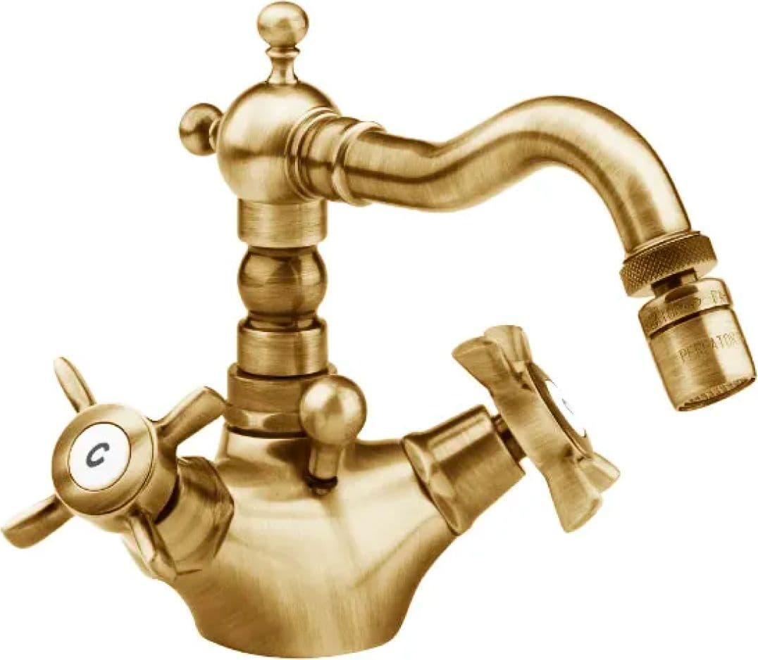 Rubinetto Bidet Monoforo Orientes Bronzato Scarico 11/4 Rubinetterie - 2