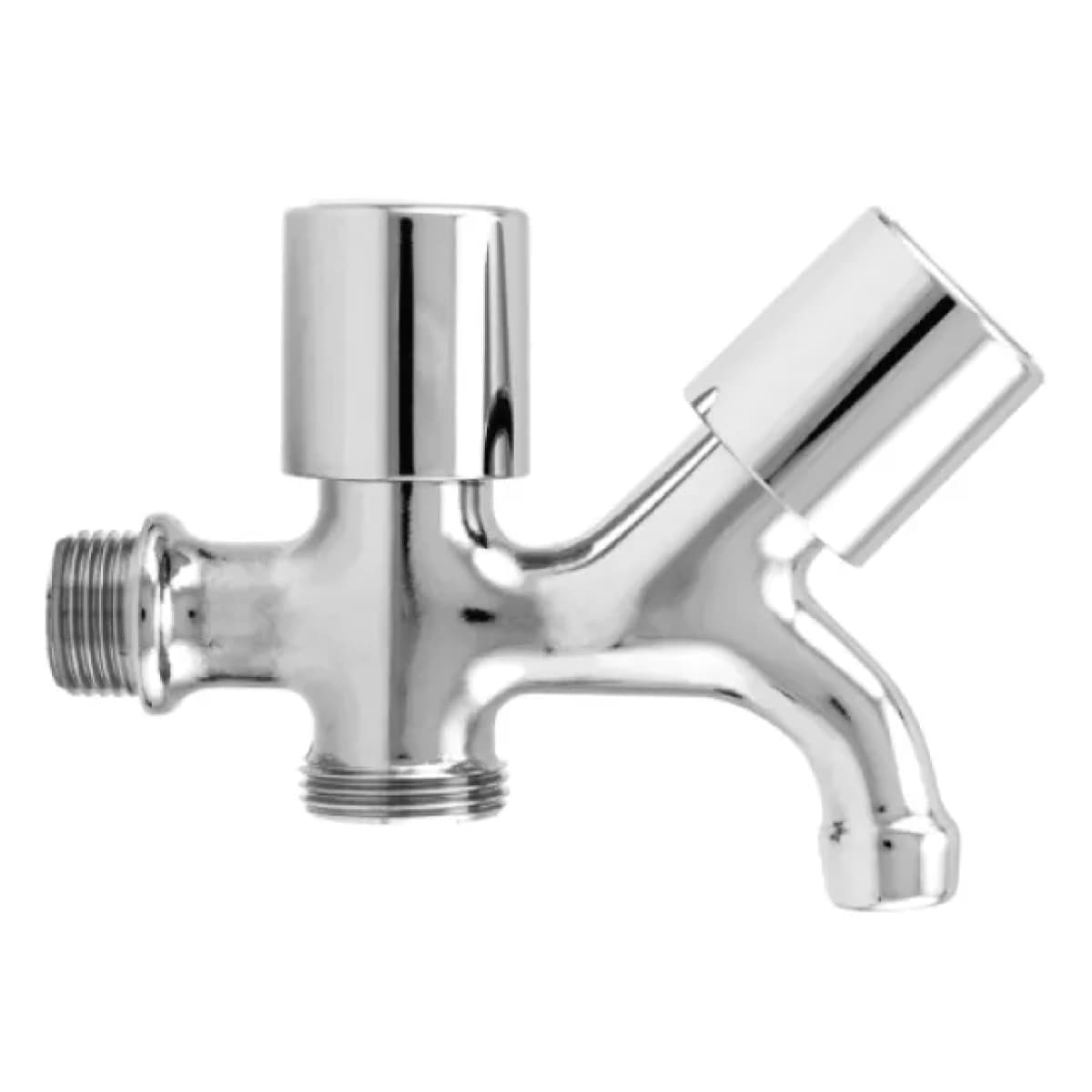 Rubinetto Mignon a Vitone Doppio Uso in Ottone Cromato ½ x ¾ ITAP - 2
